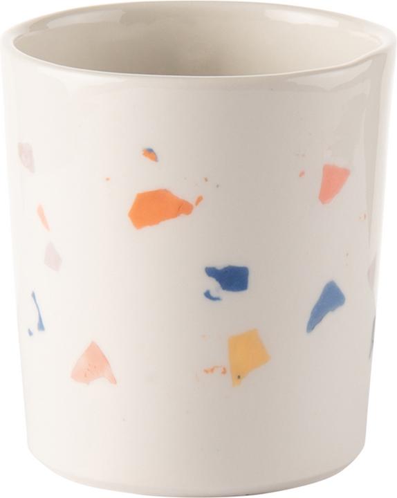 Actual product image Studio Sediment Cappuccino mug Edition Terrazzo white