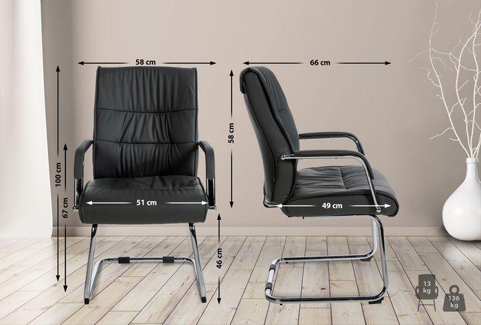 Produktbild Swisshandel24 2er Set Besucherstühle Sievert