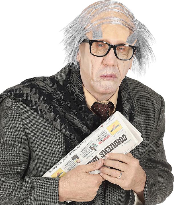 Actual product image Widmann Alter Mann Halbglatze Mit Augenbrauen