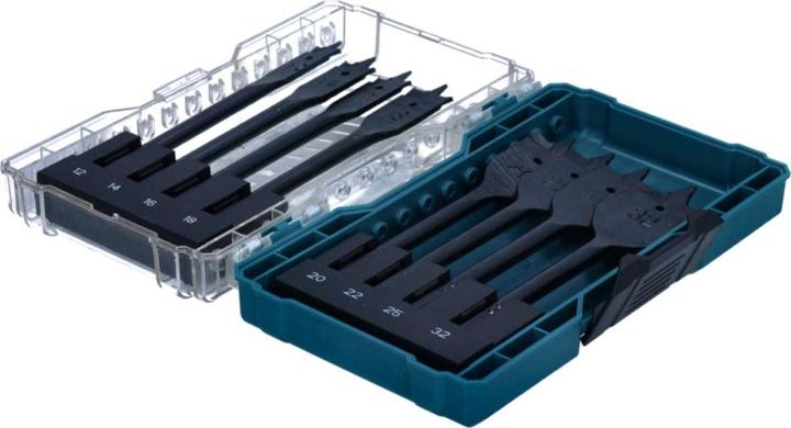 Actual product image Makita Flat milling drill set 8 pcs. (12, 14, 16, 18, 20, 22, 25, 32 mm)