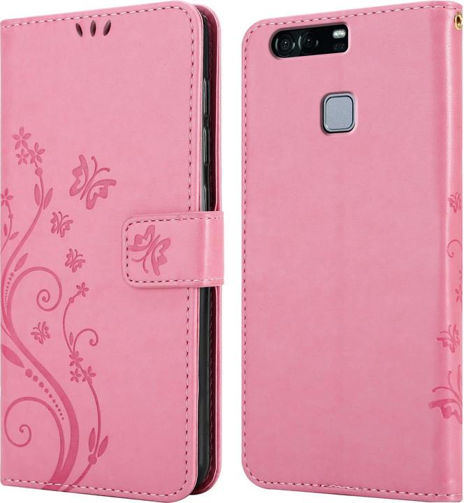 Productafbeelding Cadorabo Bloemen Boekomslag (Huawei P9)