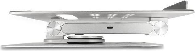 Produktbild Delock Tablet und Notebook Ständer mit eingebauter Dockingstation 4K - HDMI / Kartenleser / Hub / PD (USB-C, 6 Ports)