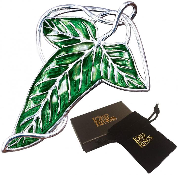 Image du produit Noble Collection Broche Feuille du Seigneur des Anneaux (argentée)