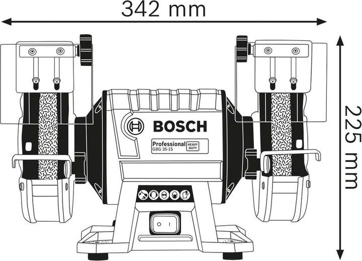 Image du produit Bosch Professional Broyeur double 350 W 150 mm G (Meuleuse d'établi, 350 W)