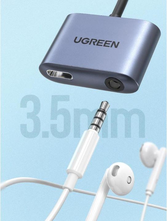 Productafbeelding Ugreen Adapter voor hoofdtelefoon (USB Type C, 3,5 mm aansluiting)