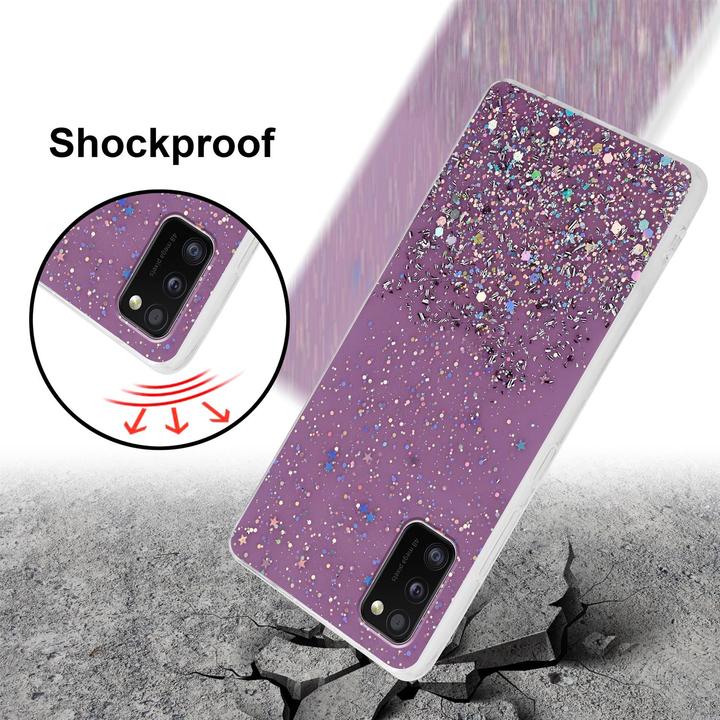 Image du produit Cadorabo Couverture TPU paillettes scintillantes (Samsung Galaxy A41)