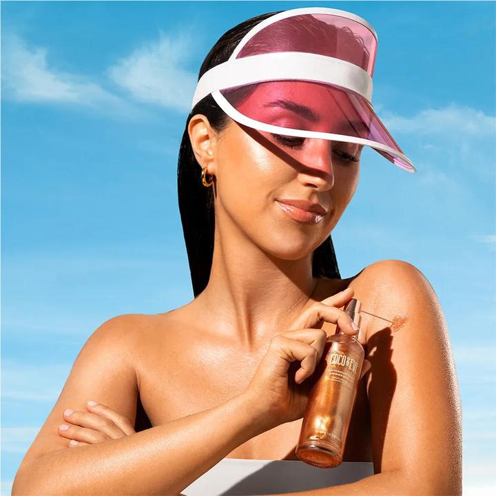 Actual product image Coco & Eve Antioxidant Glow Shimmer Body Oil (Body oil, 100 ml)