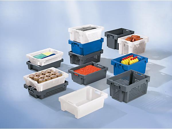 Image du produit kaiserkraft Bacs gerbables et emboîtables en PEHD