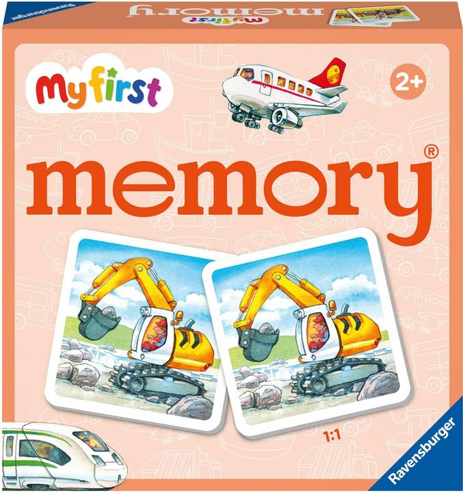 Produktbild Ravensburger My first memory - Fahrzeuge (Deutsch, Französisch, Niederländisch, Italienisch, Isländisch, Portugiesisch, Englisch)