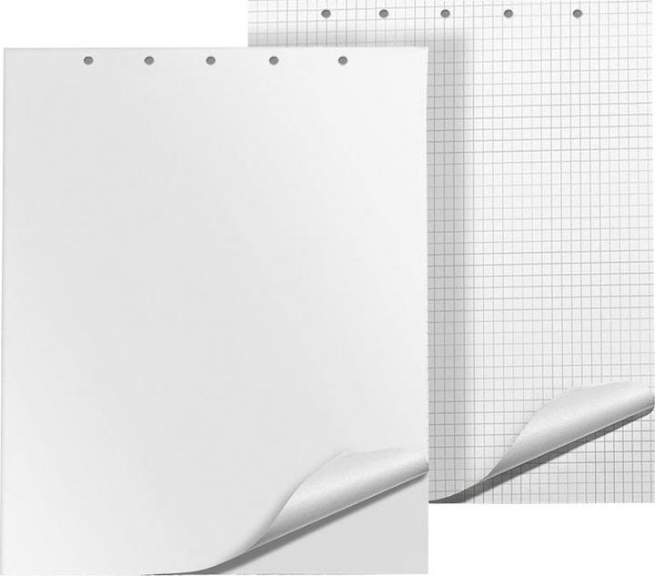 Immagine prodotto Q-Connect Blocco per lavagna a fogli mobili K-CONNECT, griglia, 65x100cm, 20 carte, bianco