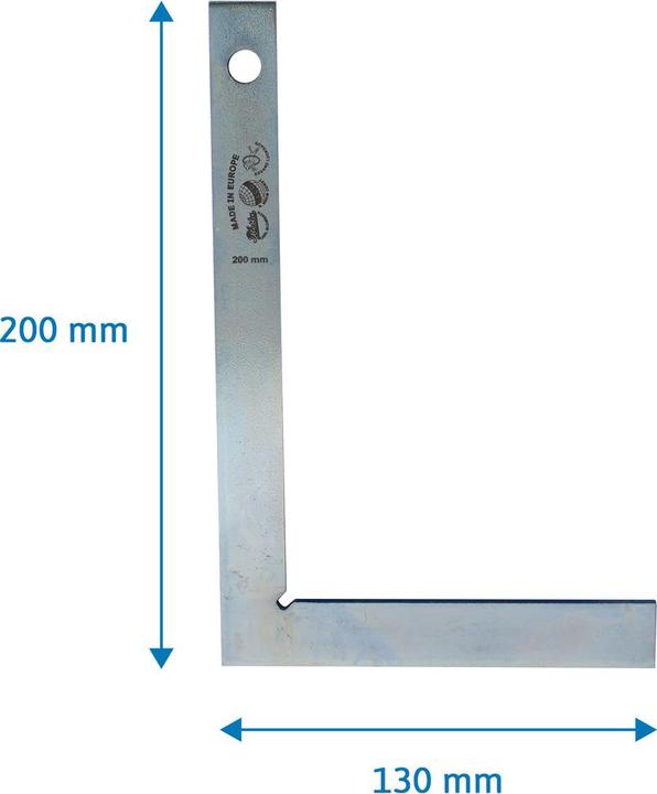 Produktbild Dönges Schlosserwinkel ohne Anschlag, 200 x 130 mm