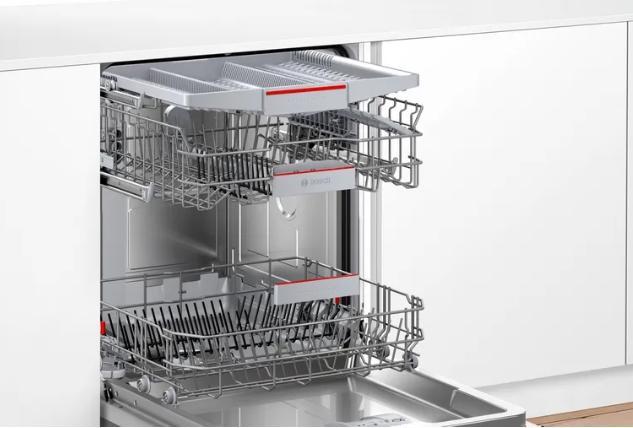 Actual product image Bosch Hausgeräte Series 4, Semi-integrated dishwasher, 60 cm, stainless steel, SMI4EVS15E