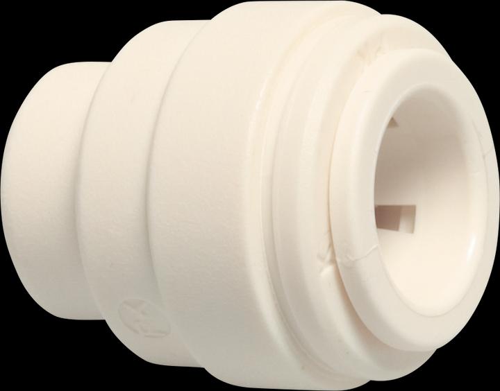 Speedfit Kappe POM 15 mm Einsteck 10bar Weiss DVGW/KIWA/WRAS