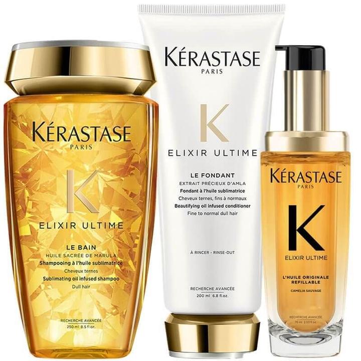 Kérastase Elixir Ultime Pflegetrio - 525ml (525 ml, Flüssiges Shampoo)