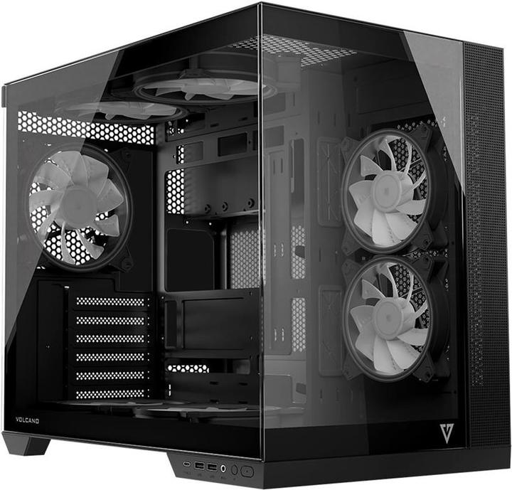 Produktbild Modecom Obudowa Volcano Panorama czarna (AT-PANORAMA-NF-0000-10-000000-0002) (ATX, ITX, Mini-ATX)