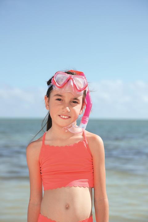 Actual product image Bestway diving mask + pink tube 24023