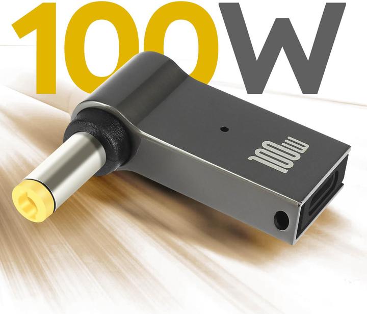 Immagine prodotto Avizar ADA-100W-C011-YL, adattatore USB-C / 4.0 x 1.7mm 100W (Proprietario, USB tipo C)