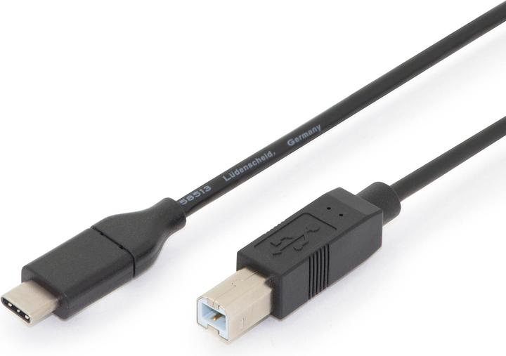 Produktbild Digitus USB C – USB B (1.80 m, USB 2.0)