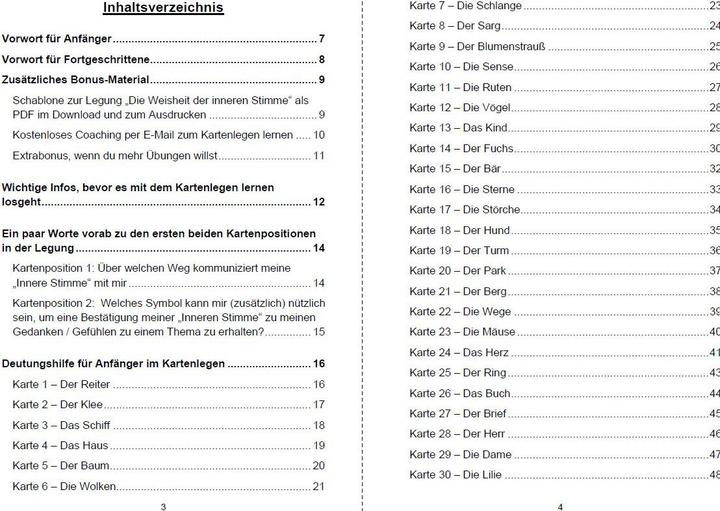 Produktbild Kartenlegen lernen mit 40x LENORMAND POWER Die Weisheit der inneren Stimme (Deutsch, Angelina Schulze, 2020)