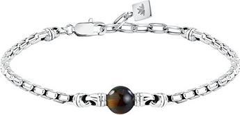 Actual product image Morellato Men's Bracelet With Tiger Eye Pietre S1750