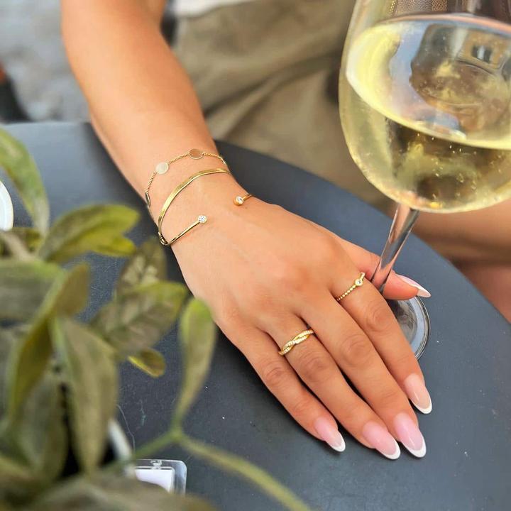 Actual product image Candy Nova ring, 925 sterling silver, gold-plated (54, 925 Silver)
