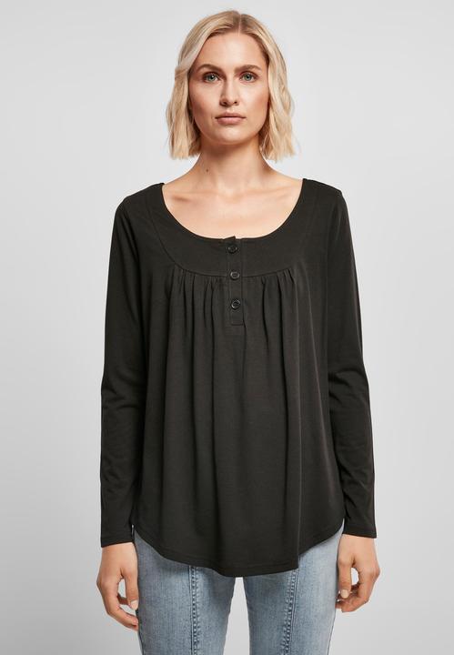 Urban Classics Ladies Viscose Button Up Longsleeve
