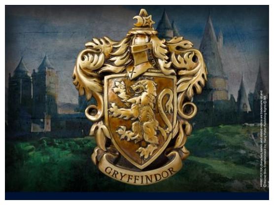 Actual product image Pyramid Harry Potter Wandschmuck Gryffindor House Crest (21 x 28 cm)