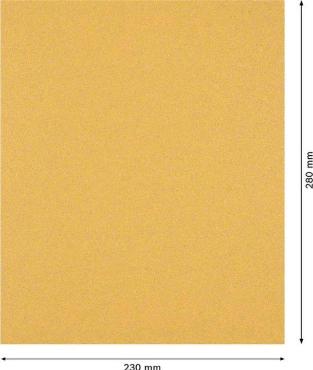 Actual product image Bosch Professional Zubehör EXPERT C470 Sandpaper for hand sanding, 230 x 280 mm, G 80 (80)