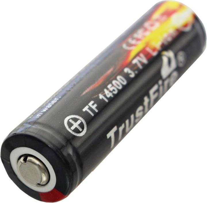 Actual product image Trustfire Battery 14500 protected Li-Ion cell (Flame) (1 pcs., 14500, 900 mAh)