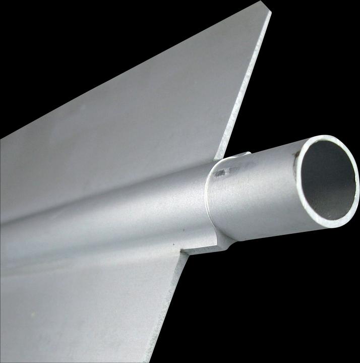 Produktbild Bevo Twin-Rohr Aluminium Anodisiert 22 mm Glatt 6m