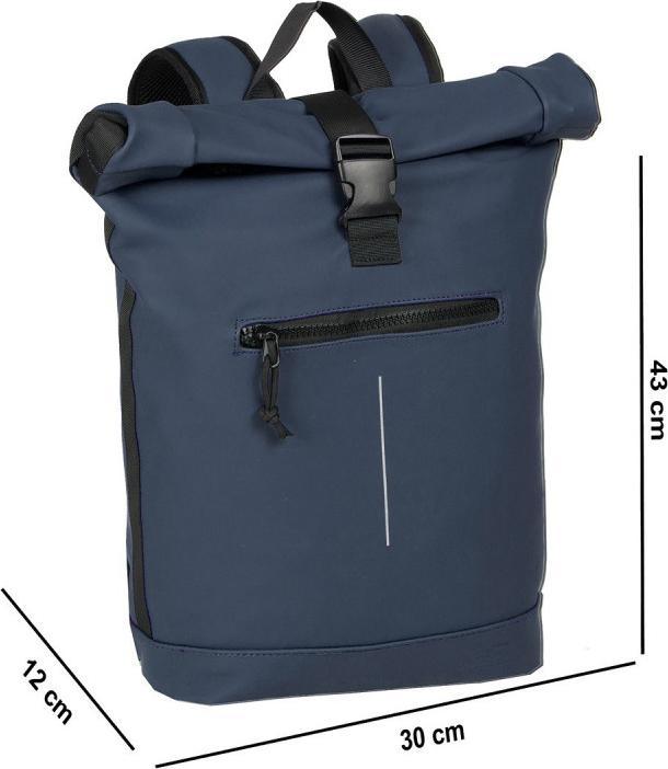 Actual product image New Rebels Mart - New York Rolltop Backpack 16L Navy (16 l)