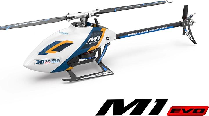Image du produit OMP Hobby Hélicoptère M1 EVO Flybarless, 3D, Blanc BNF
