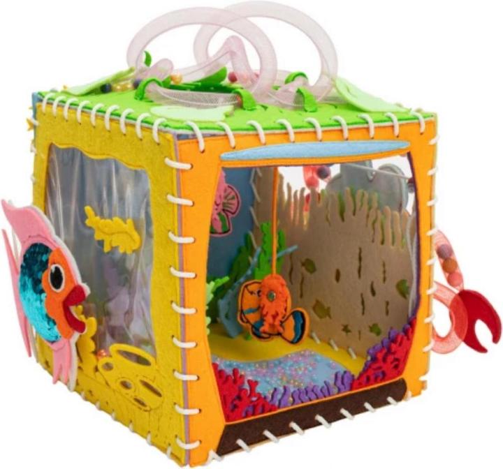 Image du produit Montessori CUBE MOTEUR - LIVRE MOLLE - Sensory Board - Cube Miracle Aquarium - Montessor® - Plaisir d'apprendre
