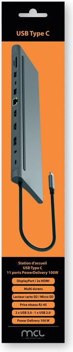 Image du produit MCL MD1A99AZZUSB3C568 - Station daccueil (USB-C, 11 Ports)