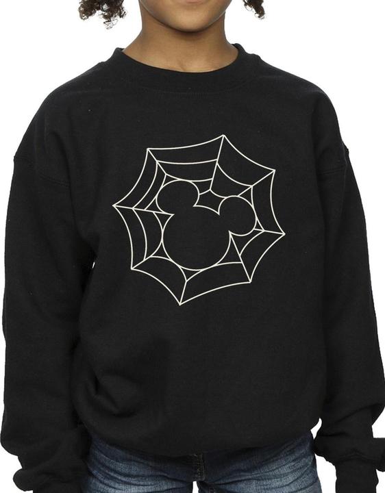 Actual product image Disney Girls Mickey Mouse Spider Web Sweatshirt (140, 146)