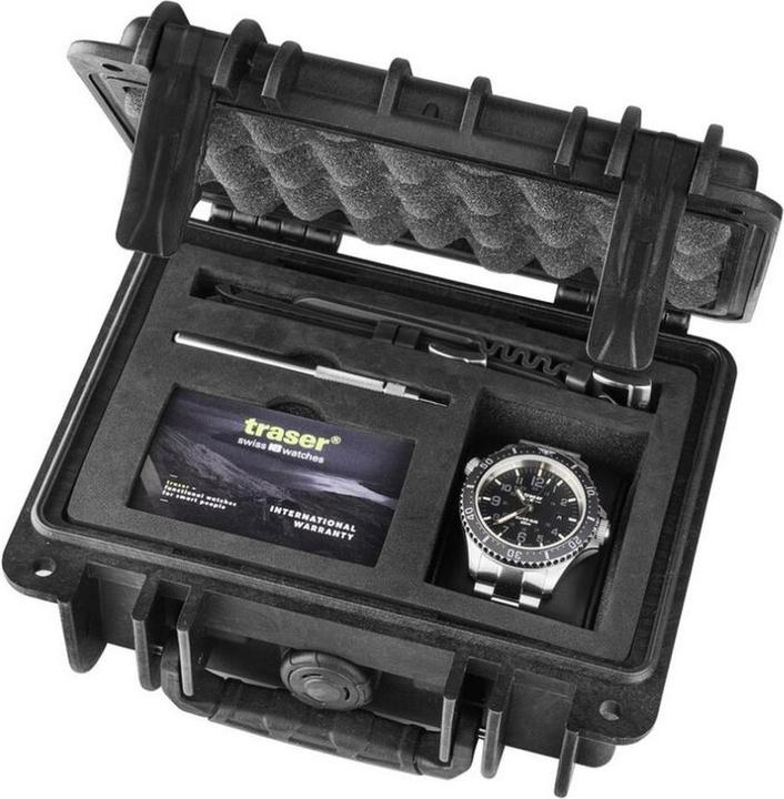 Produktbild Traser H3 109376 P67 T25 SuperSub Set Black 46 mm Taucheruhr 50ATM (Taucheruhr, 46 mm)