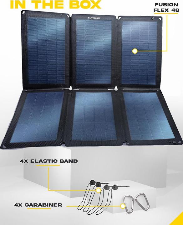 Actual product image Sunslice Portable solar panel "Fusion Flex 48" (48 W, 0.90 kg)