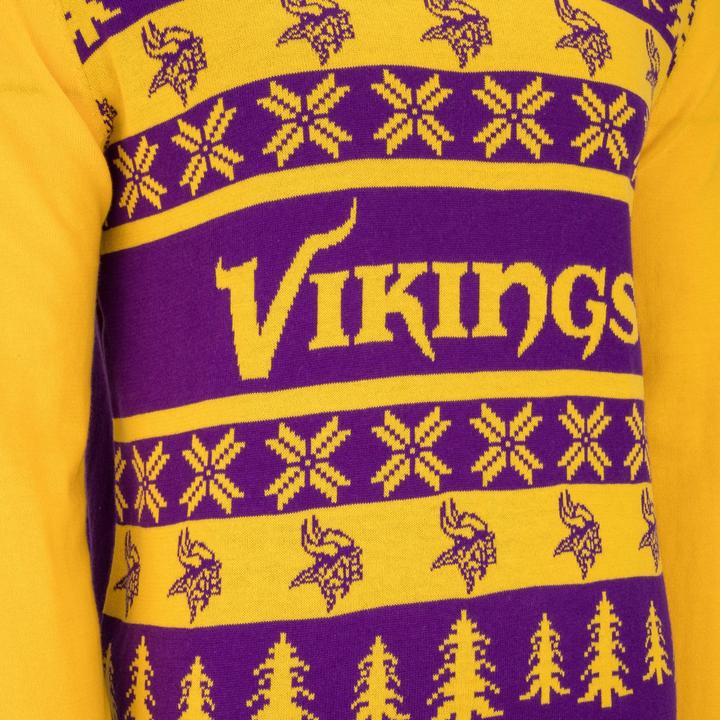 Actual product image Foco NFL Ugly Sweater XMAS Knit Sweater Minnesota Vikings - L (L)