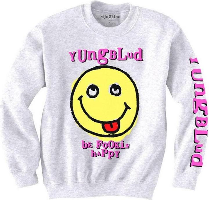 Actual product image Yungblud Unisex Adult Raver Smile Sweatshirt (L)