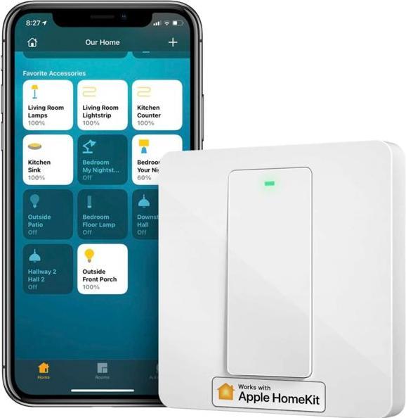 Actual product image Meross Smart Wi-Fi 1 Way Wall Switch