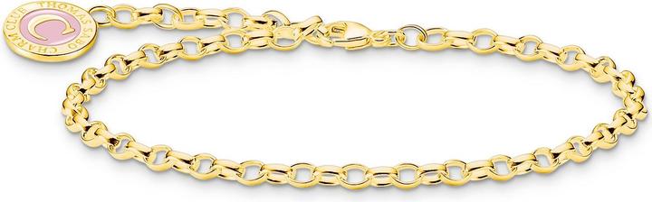 Image du produit Thomas Sabo Charm bracelet en émail rose doré à froid (15 cm, Argent 925, Émail)