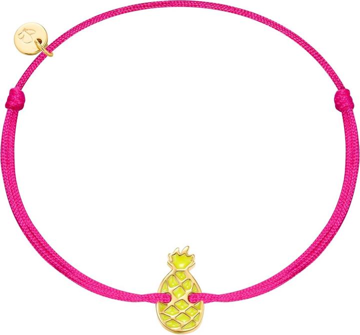 Produktbild Glanzstücke München Textilarmband Ananas - 36470 (22 cm, Sterling Silber)
