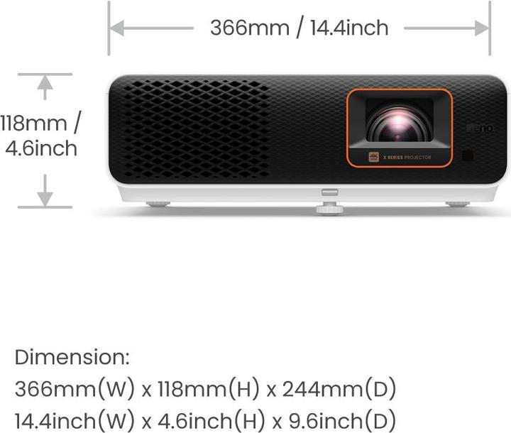 Image du produit BenQ X500i (4K, 2200 lm, 0.69 - 0.83:1)