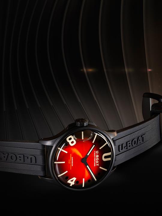 Immagine prodotto U-Boat 9501 Orologio da uomo Darkmoon Red PVD Soleil 40mm 5ATM (Orologio da polso analogico, 40 mm)