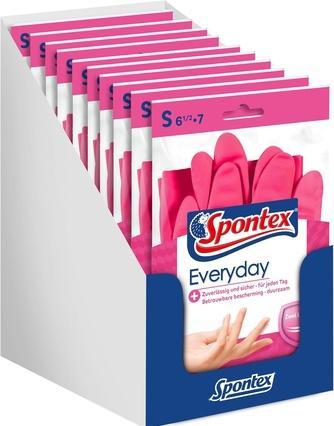 Image du produit Spontex Gant "Everyday", couleur : rose, taille : 6,5-7 (6, 6.5, S)