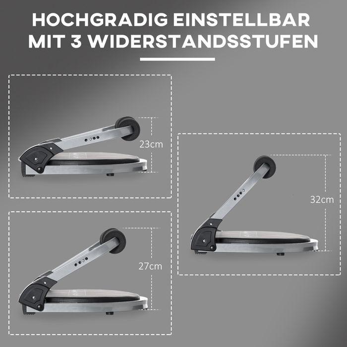 Produktbild Swisshandel24 Bauchtrainer, multifunktional, 3 Widerstände, klappbar, leicht gebaut, Stahlrahmen, schwarz, 55x42x1