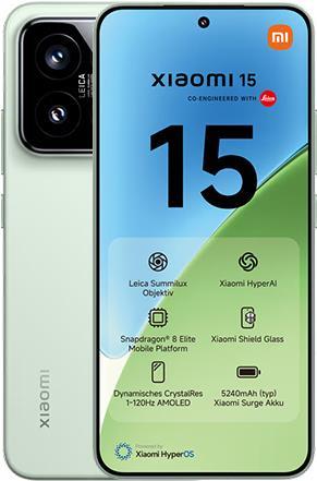 Image du produit Xiaomi 15 (512 Go, Green, 6.36", Double SIM, 50 Mpx, 5G)