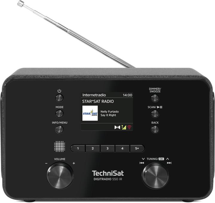 Productafbeelding TechniSat DigitRadio 550 IR (VHF, DAB+, Internet radio, WiFi, UNDOK)