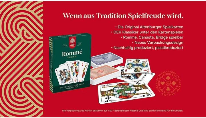 Image du produit Cartamundi Romme/Canasta/Bridge 2x55 cartes en boîte à couvercle coiffant (Allemand)