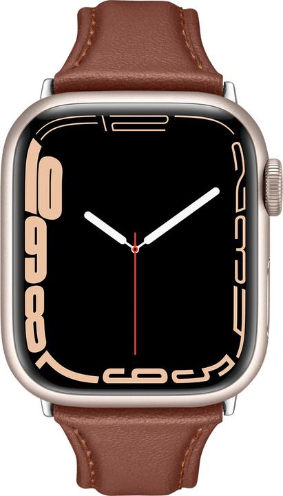Actual product image Spigen Kajuk Apple Watch Leather Strap 4/5/6/7/8 / SE 40/41 mm brown (38 mm, 40 mm, 41 mm, Genuine Leather)